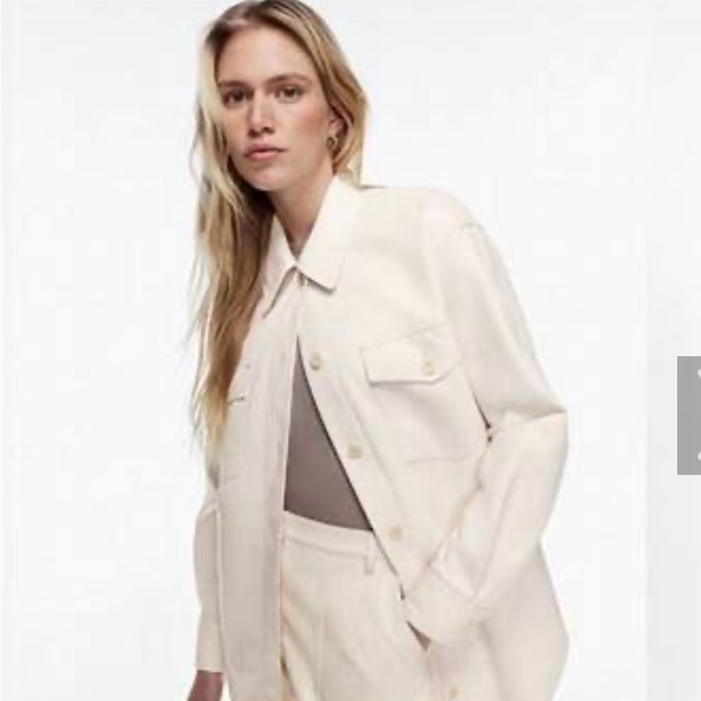 Wilfred Ganna Faux leather shirt Jacket